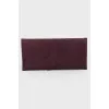 Purple suedeclutch