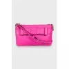 Leather bag with bow