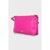 Leather bag with bow