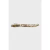 Gold clip earrings with crystals