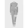 Gray tracksuit with tag