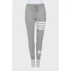 Gray tracksuit with tag