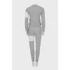 Gray tracksuit with tag