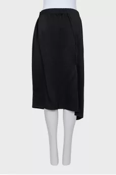 Straight cut skirt with slits