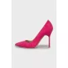 Pink Suede Pumps