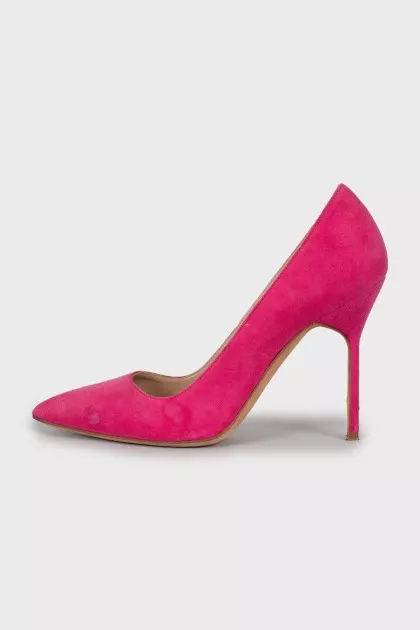 Pink Suede Pumps