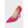 Pink Suede Pumps