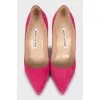 Pink Suede Pumps