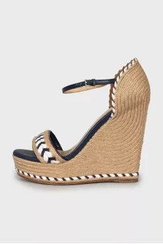High wedge sandals