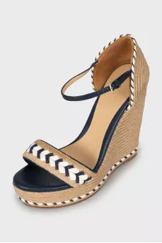 High wedge sandals