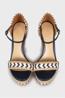 High wedge sandals