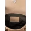 Belt bag made of textile with a signature print