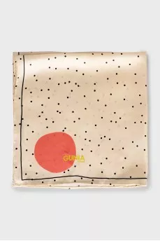 Polka dot print scarf