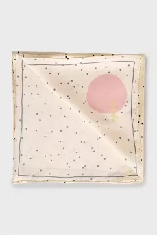 Polka dot print scarf