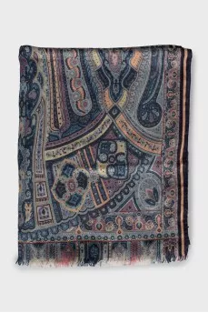 Silk and cashmere scarf