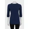 Cashmere sweater with relief pattern