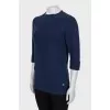Cashmere sweater with relief pattern