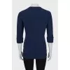 Cashmere sweater with relief pattern