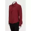 Burgundy Fitted Shirt