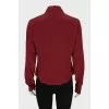 Burgundy Fitted Shirt