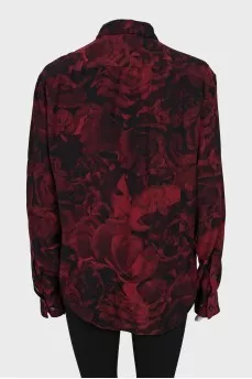 Men's loose fit printed shirt