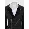 Cardigan with zip and pockets