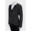 Cardigan with zip and pockets