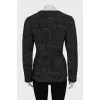 Cardigan with zip and pockets