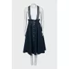 Denim sundress with brand logo