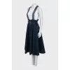 Denim sundress with brand logo