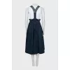 Denim sundress with brand logo