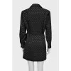 Black dress decorated with crystals