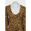 Floral print button dress