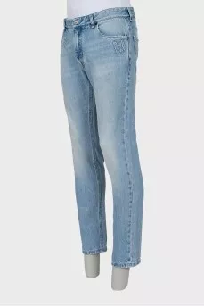 Men's jeans with brand logo