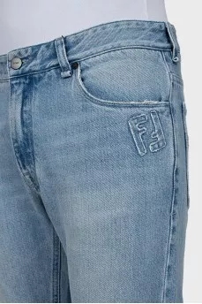 Men's jeans with brand logo
