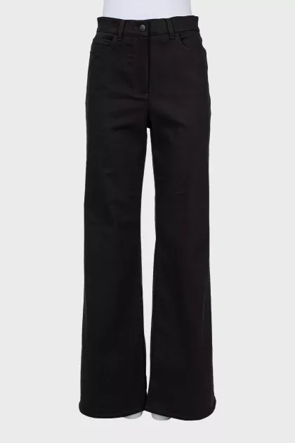 Straight high waist trousers