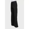 Straight high waist trousers