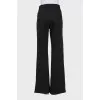 Straight high waist trousers