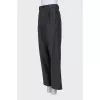 Men's Gray Wool Trousers