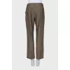 Straight-leg trousers in brown