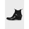 Leather Cossacks with removable straps