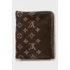 Woolen blanket with signature print