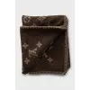 Woolen blanket with signature print
