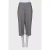 Long wool shorts