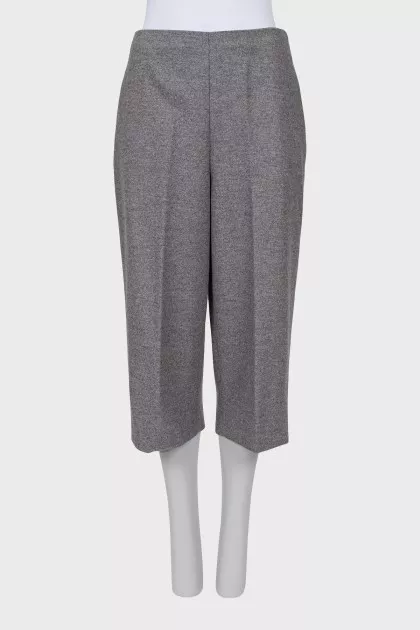 Long wool shorts