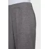 Long wool shorts