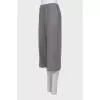 Long wool shorts