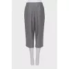 Long wool shorts