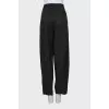 Green high waisted trousers