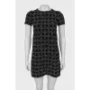 Black and white mini dress with tag